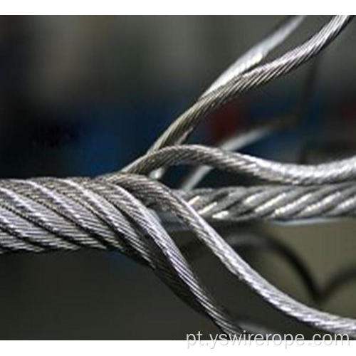 304 corda de arame de aço inoxidável 7x7 6,0 mm